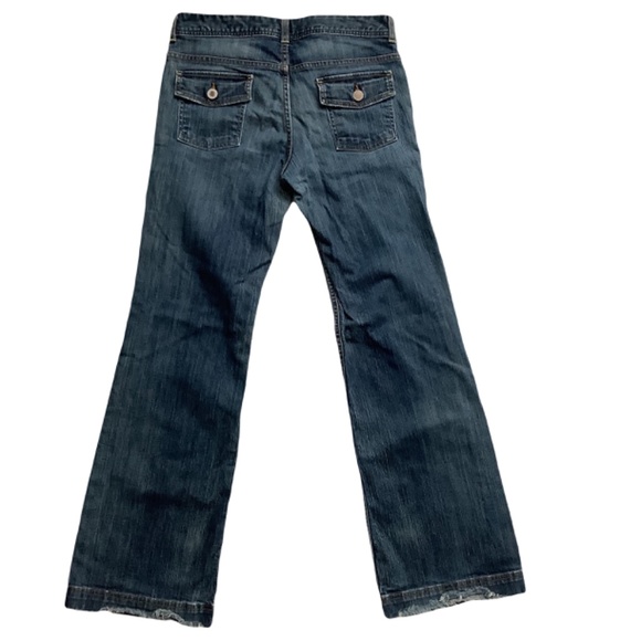 Vintage Y2K BR Wide Leg Low Rise Jeans - Picture 4 of 8